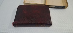Cambridge Cameo Bible 75X w/ Box French Morocco Leather marbled crimson