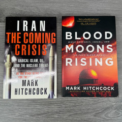 Blood Moons Rising 2014 & Iran The Coming Crisis 2006 Mark Hitchcock Book Lot
