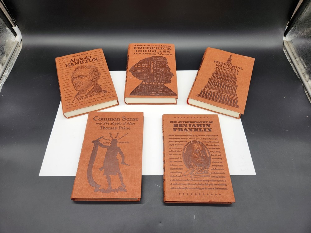 COMMON SENSE, FREDERICK DOUGLASS, FRANKLIN HAMILTON 5 Faux Leather