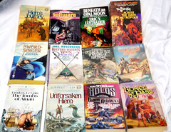 12 Sci-Fi Books Lustbader-Rucker-Lanier-Rosenberg-Roberson-Le Guin-Lyon-Laumer