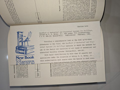 Handbook Mechanical & Electrical Systems Buildings | Bovay 1981 | 1st DJ Insert
