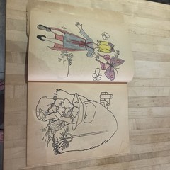Holly Hobbie Nature Friend Coloring Book Vtg Aged Pages 1976 Slightly Distressed