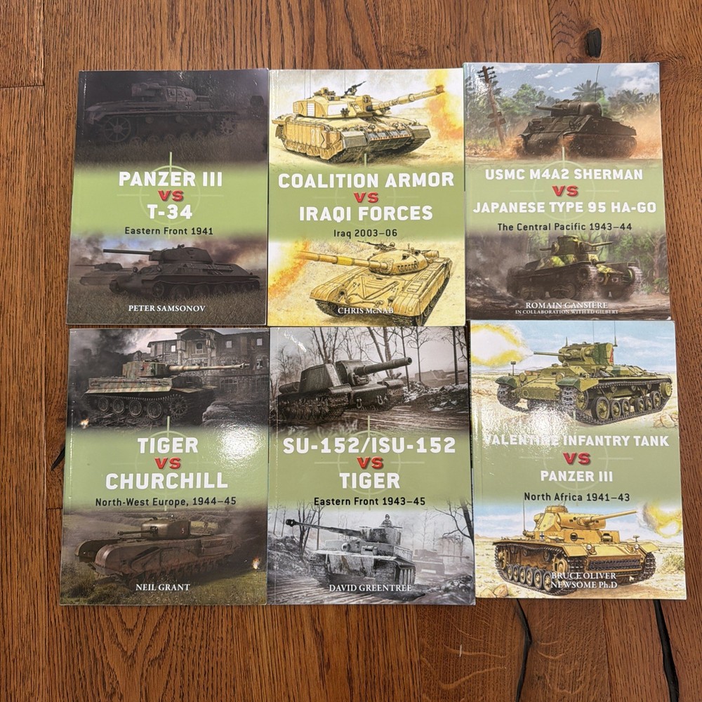 Osprey Duel Series Illustrated Military War Book Lot of 6 tank battles