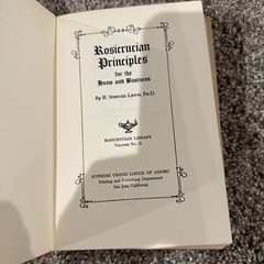 Rosicrucian Principles for Home and Business By H Spencer Lewis 9th Edition 1953
