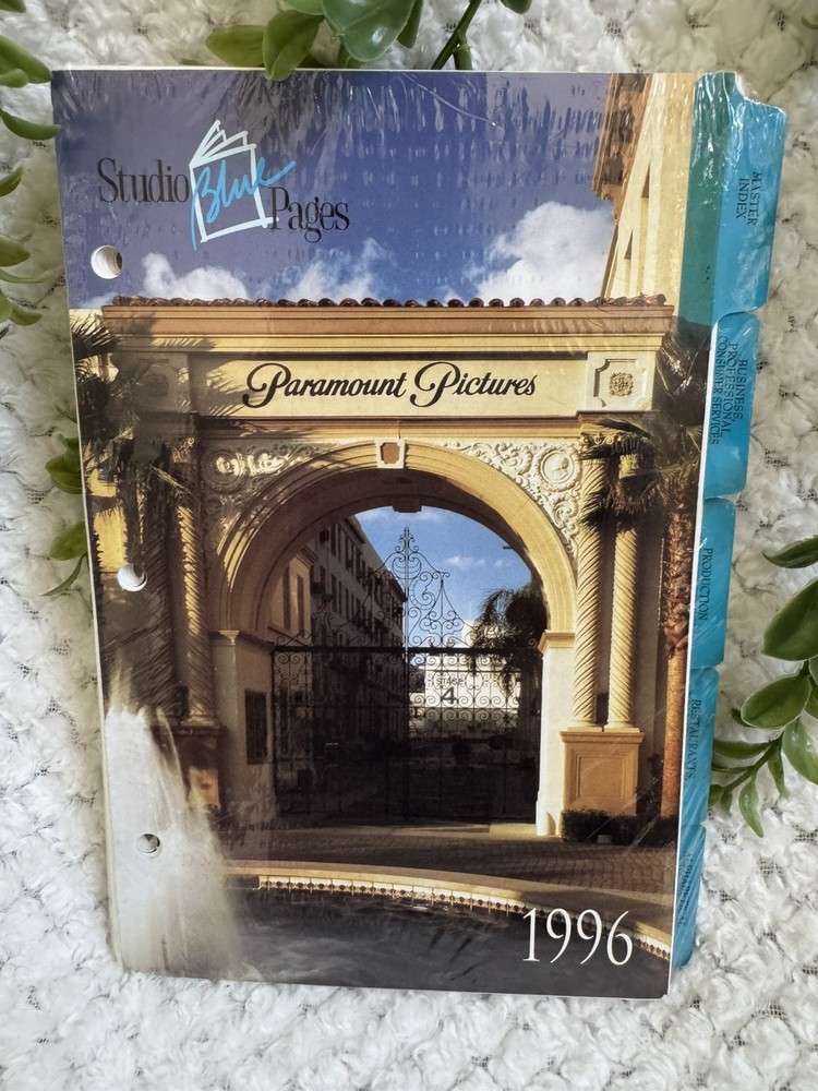 Paramount Pictures Studio Blue Pages 1996 Entertainment Industry Directory