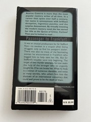 Passenger to Frankfurt by Agatha Christie (2003, Uk- a Format Paperback)