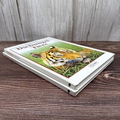 2 German Childrens Books HC Animals Horses Pony Jungle Tiger Fisher Reader Lot