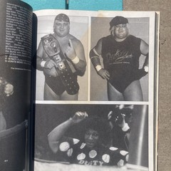 The New Pictorial History of Wrestling Hardcover Signed By Dusty Rhodes