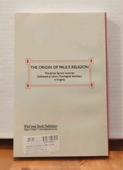 Origin of Paul’s Religion by J. Gresham Machen (2002, Paperback) VERY GOOD!