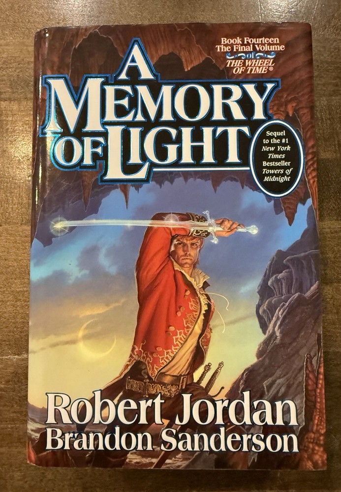 Robert Jordan & Brandon Sanderson A Memory of Light Hardcover Autographed 1st Ed