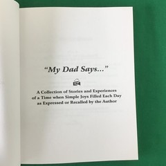 MY DAD SAYS John Fry Naperville Illinois History Local Stories 1920s-2000