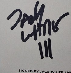 JACK WHITE SIGNED BOOK Collected Lyrics BLACKWELL Stripes Will Pass Psa HOF SNL