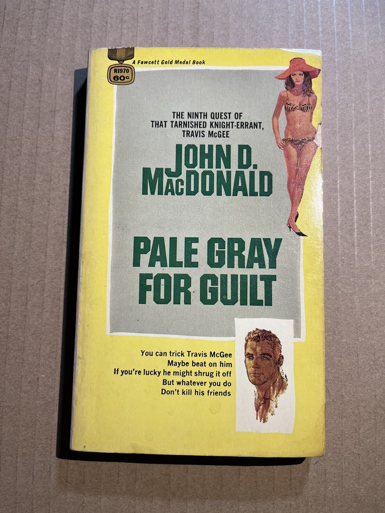 PALE GRAY FOR GUILT by John D. MacDonald vintage 1968 Fawcett paperback