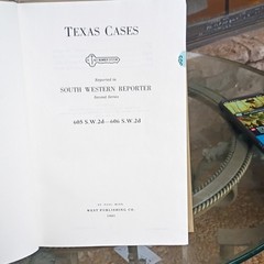 West Publishing South Western Reporter 2d 605-606 (1981) HC Texas Cases