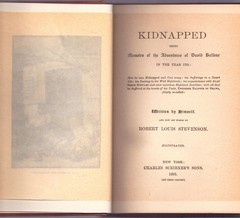 Robert Louis Stevenson „KIDNAPPED” (1895) Charles Scribner’s Sons