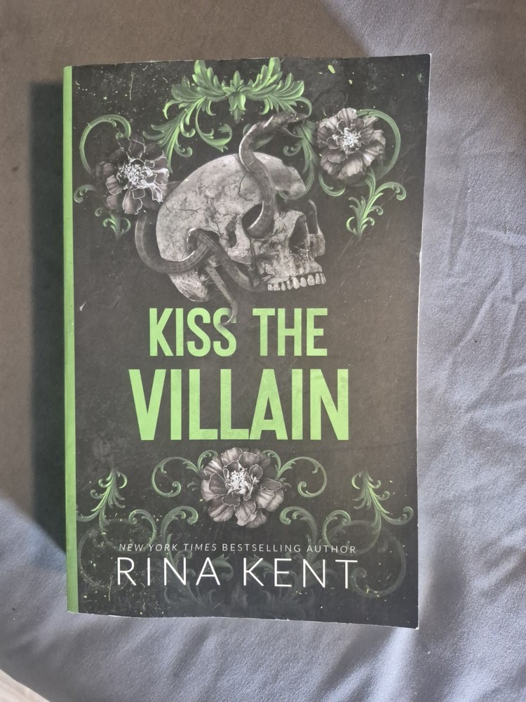 Kiss the Villain by Rina Kent Paperback Romance Crime Suspense Novel