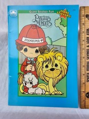 Vintage 1992 Golden Precious Moments Giant Sticker Fun Coloring Book #2765
