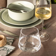 Over&Back 17Oz Modern Glassware – Set of 4 Contemporary Stemless Drinking Glasse