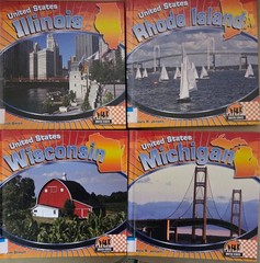 United States book Series Abdo 10 states — VT WI DE MD VA MO MN IL RI MI