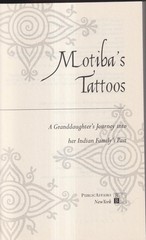 Motiba’s Tattoos by Mira Kamdar (Hardcover: Nonfiction, Memoir)