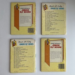 Lot of 4 Vintage Rand McNally Pocket Books, Junior Elf, Midcentury Nostalgia