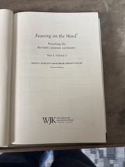 Feasting On The Word Vol 3 Edited By David L. Bartlett & Barbara Brown Taylor HB