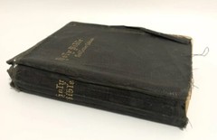 Vintage Holy Bible Red Letter Edition National Bible Press Black Soft Leather