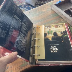 Better Homes and Gardens New Cook Book 1981 Cookbook Red Binder Vintage Read Des