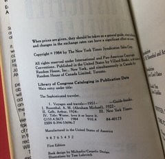The Sophisticated Traveler, Winter: Love It or Leave It HCDJ 1st Ed 2nd Printing