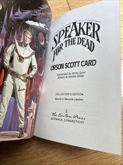 Speaker for the Dead By Orson Scott Card Easton Press Leather Bound 1990