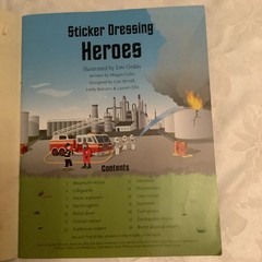 Usborne Activities 200 Stickers Dressing HEROES 2012 M Cullis EDC Publishing SC