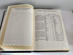 Holy Bible King James Version Red Letter Nelson Regency Family Black 1978