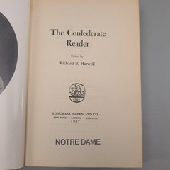 Vintage The Reader Richard B Harwell HC 1957 USA Ex-Lib Civil War