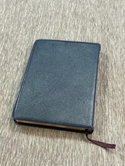 Vintage Holy Bible KJV Oxford Blue Morocco Leather Concordance Pocket Size Silk