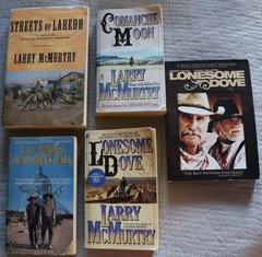 4 Larry McMurtry Lonesome Dove complete series paperback with free DVD