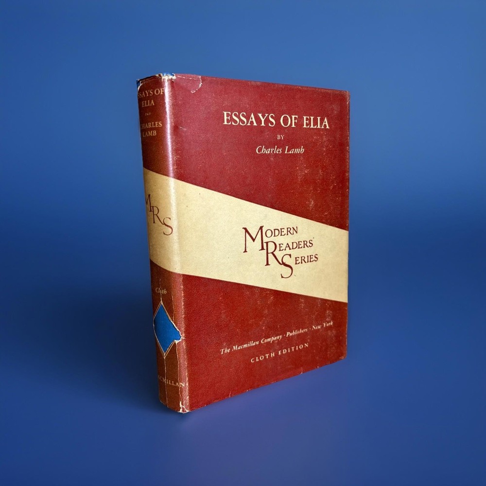 Essays Of Elia Charles Lamb 1935 The Modern Readers Series HC/DJ