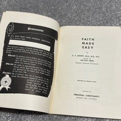 Faith Made Easy by C. S. Lovett (1968 Trade Paperback)