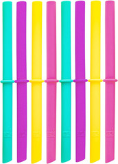 Adult & Kid’s Reusable Silicone Straws with Stopper for 8oz & 10oz Mason Jars or