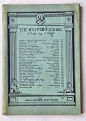 Antique 1928 The Reader’s Digest of Lasting Interest Magazine Booklets U Choose