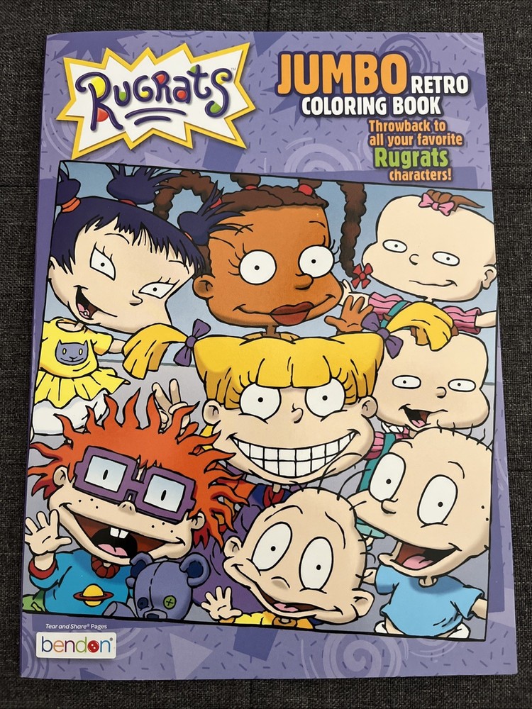 Bendon – Rugrats Jumbo Retro Coloring Book | 80 Pages of Nostalgic Fun