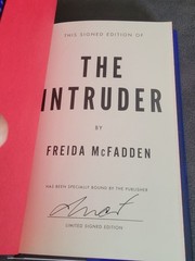 The Intruder SIGNED by Freida McFadden 1st/1st 2025 Stenciled Edge Hardcover