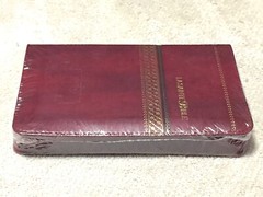 French Bible, La Sainte Bible- Louis Segond 1910 Burgundy Im Leather, Zipper