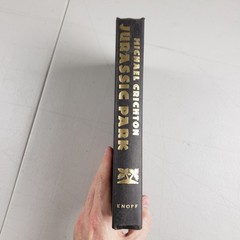 Jurassic Park Michael Crichton 1990 Hardcover Knopf Borzoi Book SciFi