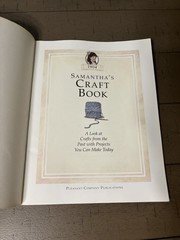 Samantha’s Craft Book American Girls Collection Paperback Ages 9-12 Crafts