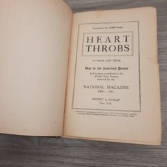 Antique 1905 Heart Throbs The Old Scrap Book Hardcover Grosset and Dunlap 119 Yr