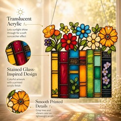 Book Lovers Gifts Book Ornament, Teacher Gifts for Women, Librarian, Reader, Boo
