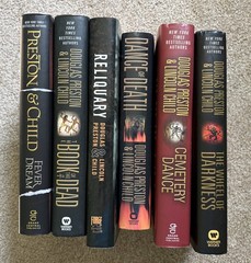 Preston & Child lot 6 Hardcover Books Wheel of Darkness Cemetery Dead Death