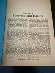 The Art of Sparring and Boxing Johnson & Smith Company Manual Pamphlet 1935