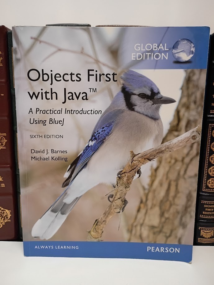 Objects First with Java BlueJ 6th Ed Barnes Kolling Pearson w/ Access Code VG+