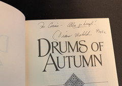 Drums of Autumn Diana Gabaldon SIGNED 1st Edition 1st Print Hardcover 1997 Foil